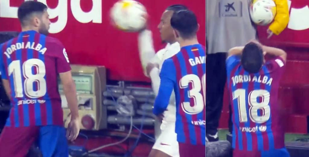 Enloqueció: Le pegó con la pelota en la cara a Jordi Alba y lo echaron