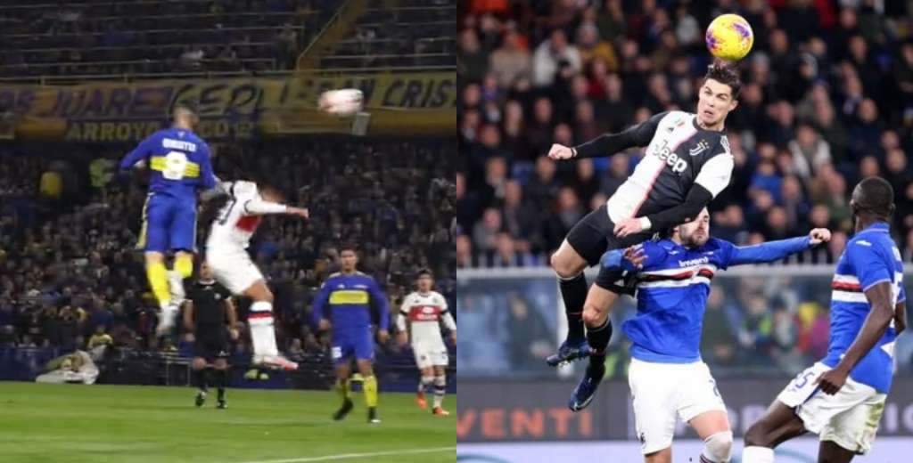 A lo Cristiano Ronaldo: el impresionante salto de Benedetto