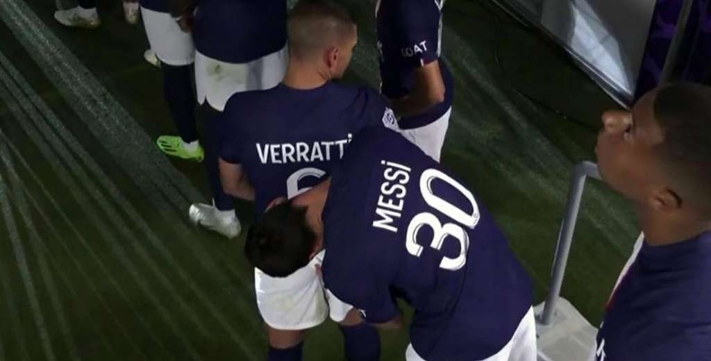 El momento más extraño entre Messi y Verratti