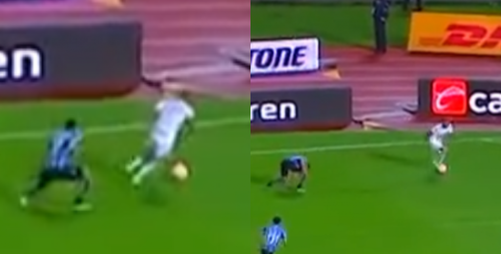 Fácil: Dani Alves deja sentado al defensa y pone pase de gol 