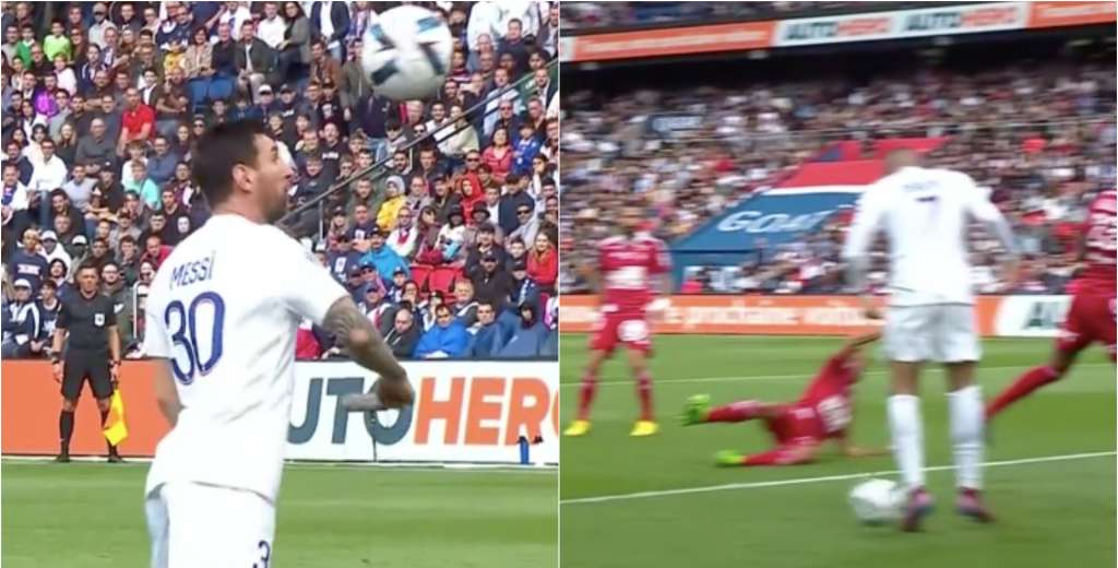 Lo que le faltaba a Mbappé: le sacó el gol de volea a Messi en la línea
