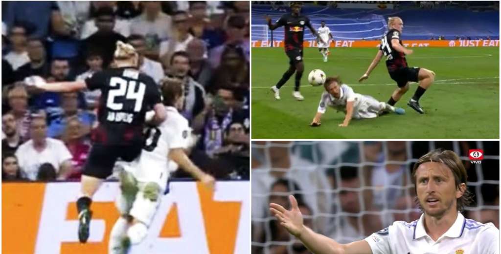 Penal sobre Modric, el árbitro no cobró y el Madrid sufrió un robo en Champions